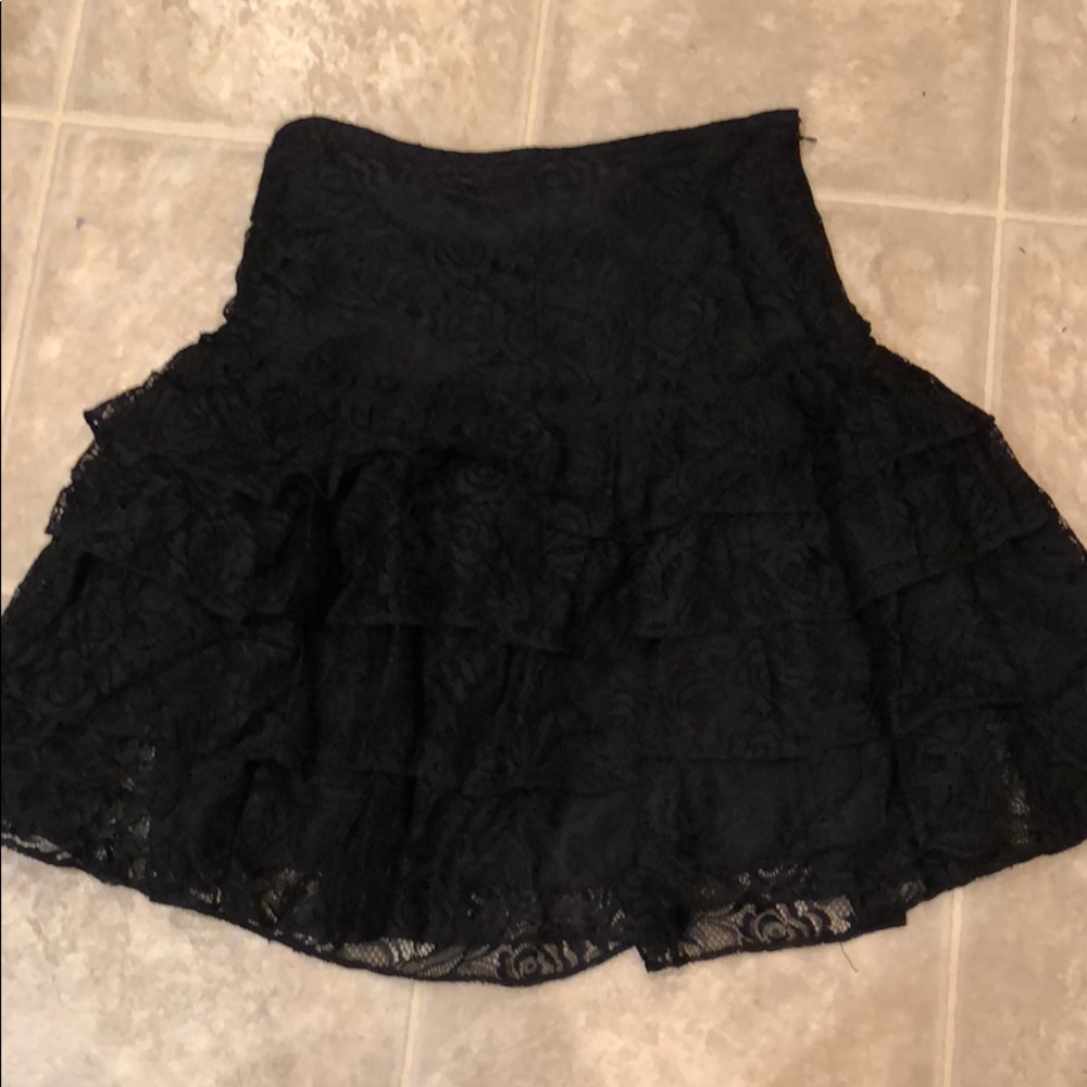 Michael Kors black lace skirt